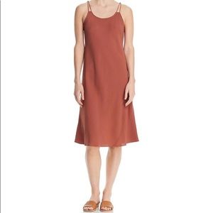 Eileen Fisher Georgette Crepe Cami Dress - Ruset - XL
